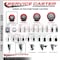 Service Caster 3'' Red Poly Swivel 1'' Expanding Stem Caster Set 2 Total Lock Brakes, 4PK SCC-EXTTL20S314-PPUB-RED-2-S-2-1 - alternate 5